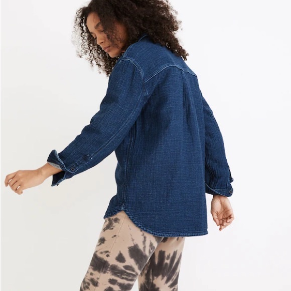 Madewell Dark 100% Cotton Shirt/Jacket - Picture 2 of 9